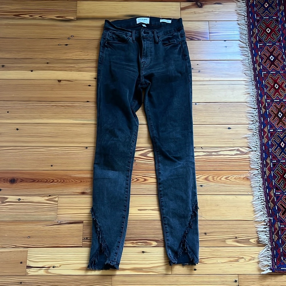 Frame | Le High Skinny Gray Jeans